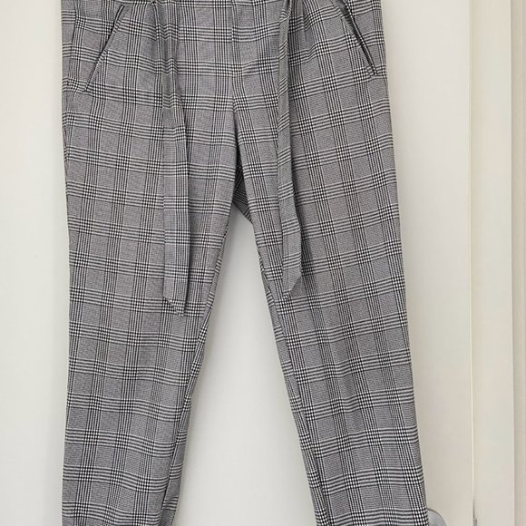 Zara Paperbag Checkered Pants - Picture 3 of 5